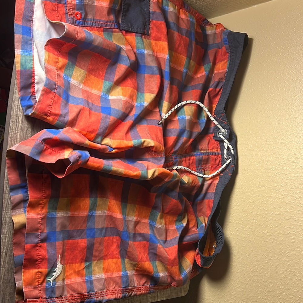 Tommy Bahama Mens Relax Plaid Lined Swim Trunks Color Multi Size XXL